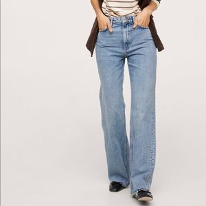 Mango wide leg jean